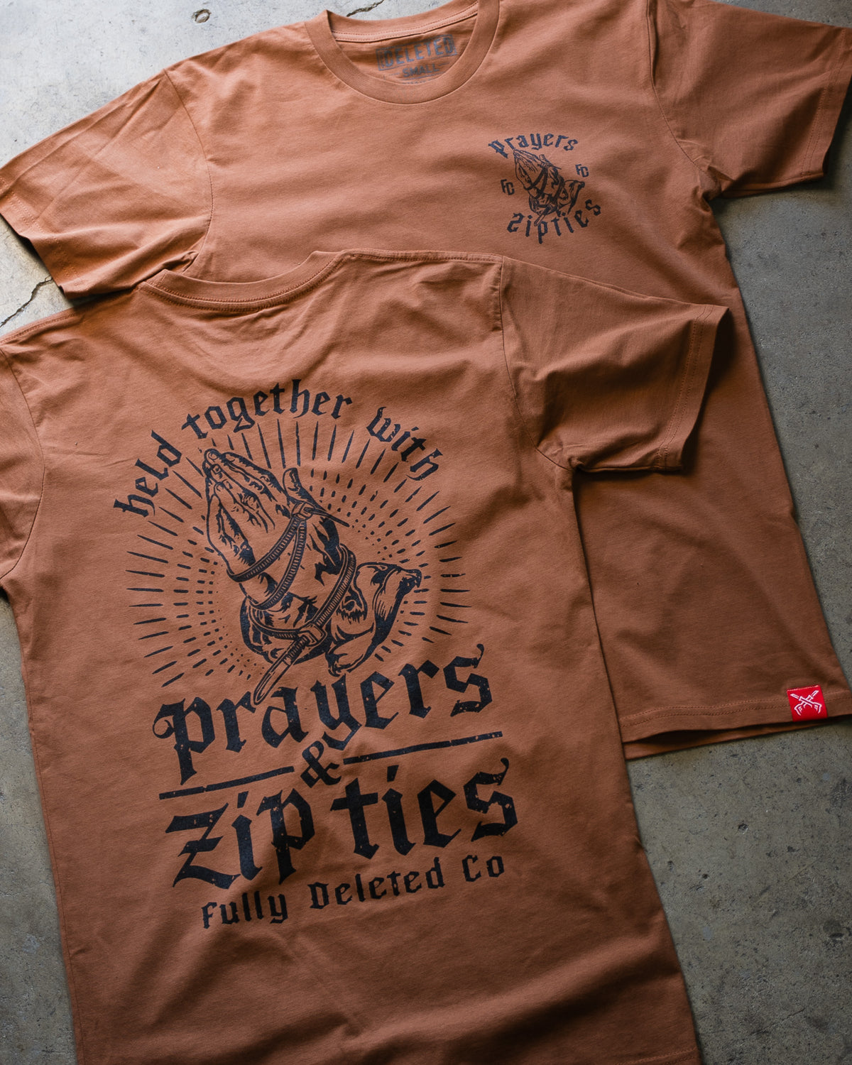 PRAYERS & ZIPTIES : PREMIUM T-SHIRT : COYOTE