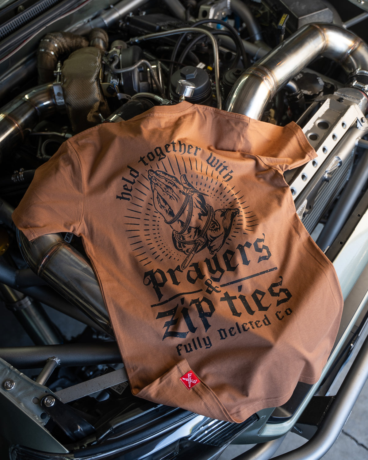 PRAYERS & ZIPTIES : PREMIUM T-SHIRT : COYOTE