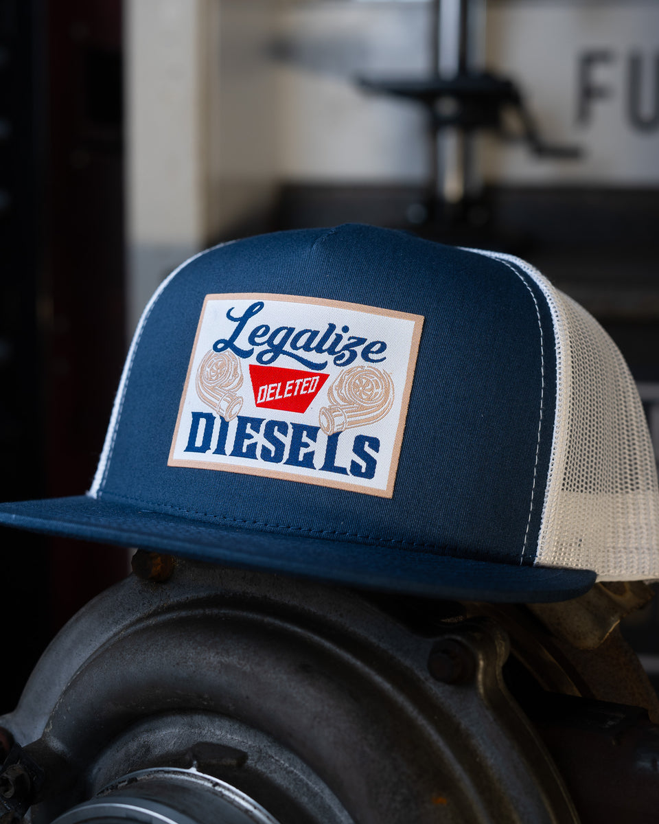 Peerless 'Dad Bod Drinking Team' Trucker Mesh Snapback Hat - Navy & White, Embroidered, One Size