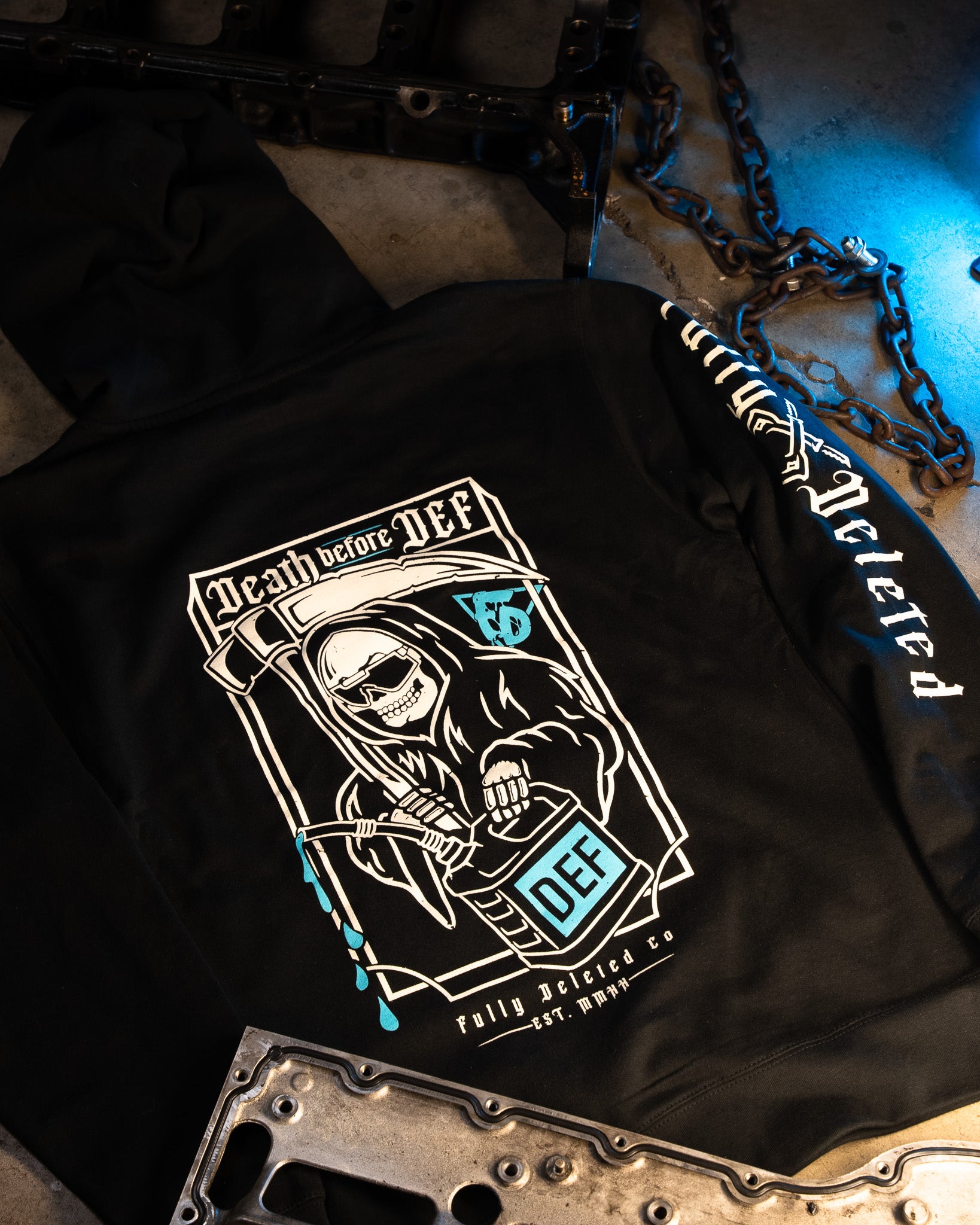 DEATH before DEF : PREMIUM HEAVYWEIGHT HOODIE
