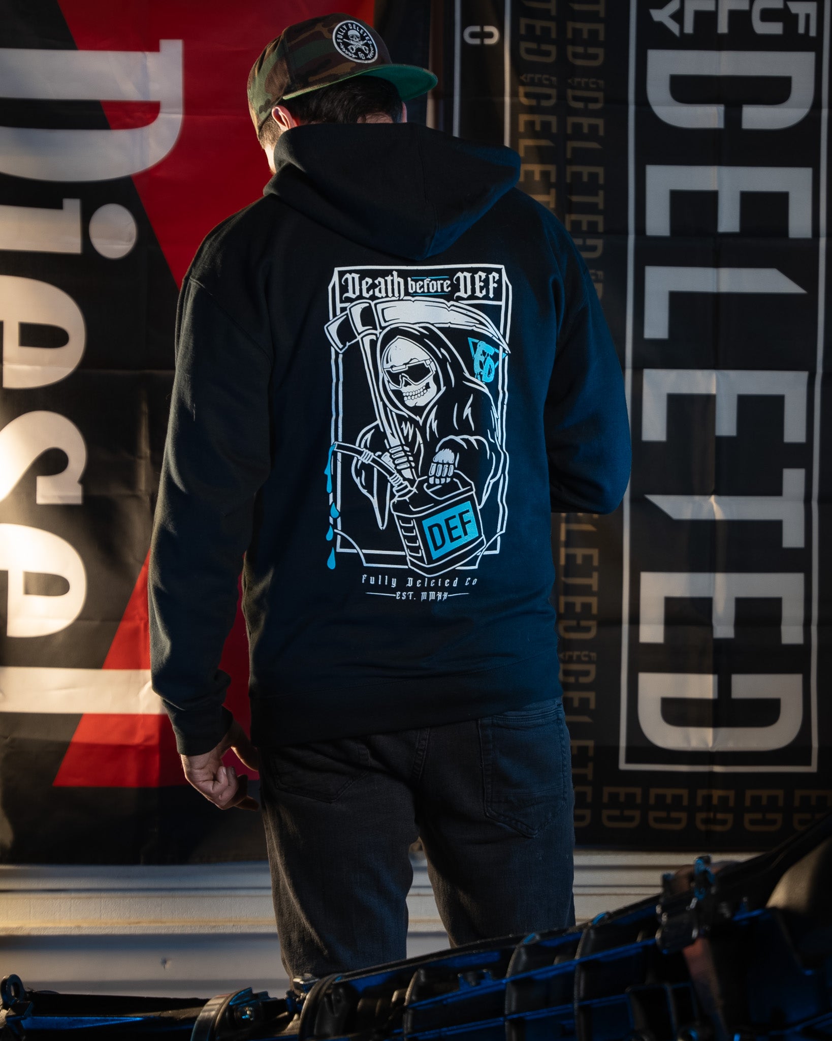 DEATH before DEF : PREMIUM HEAVYWEIGHT HOODIE