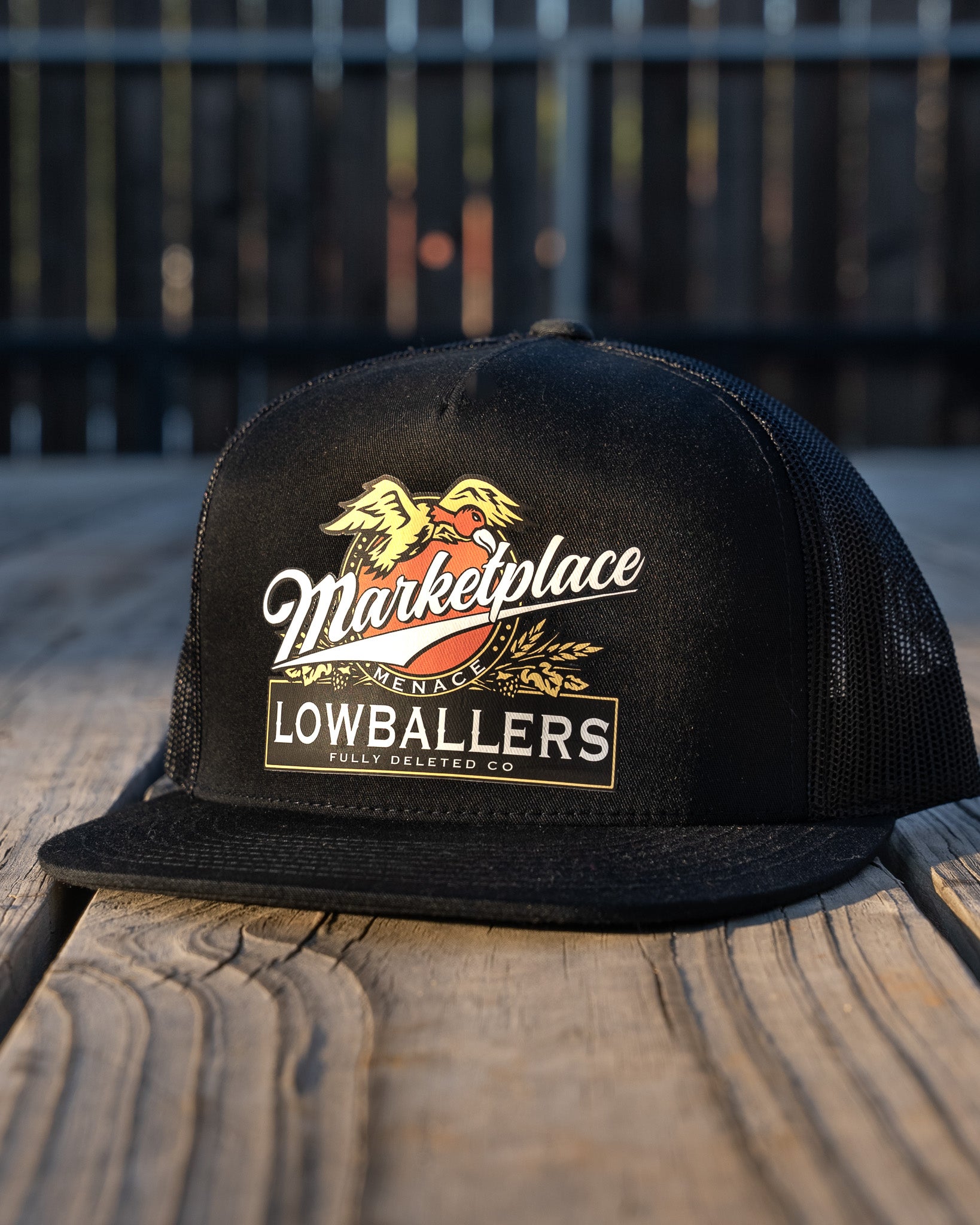 LOWBALLERS : SCAVENGER : BLACK SNAPBACK