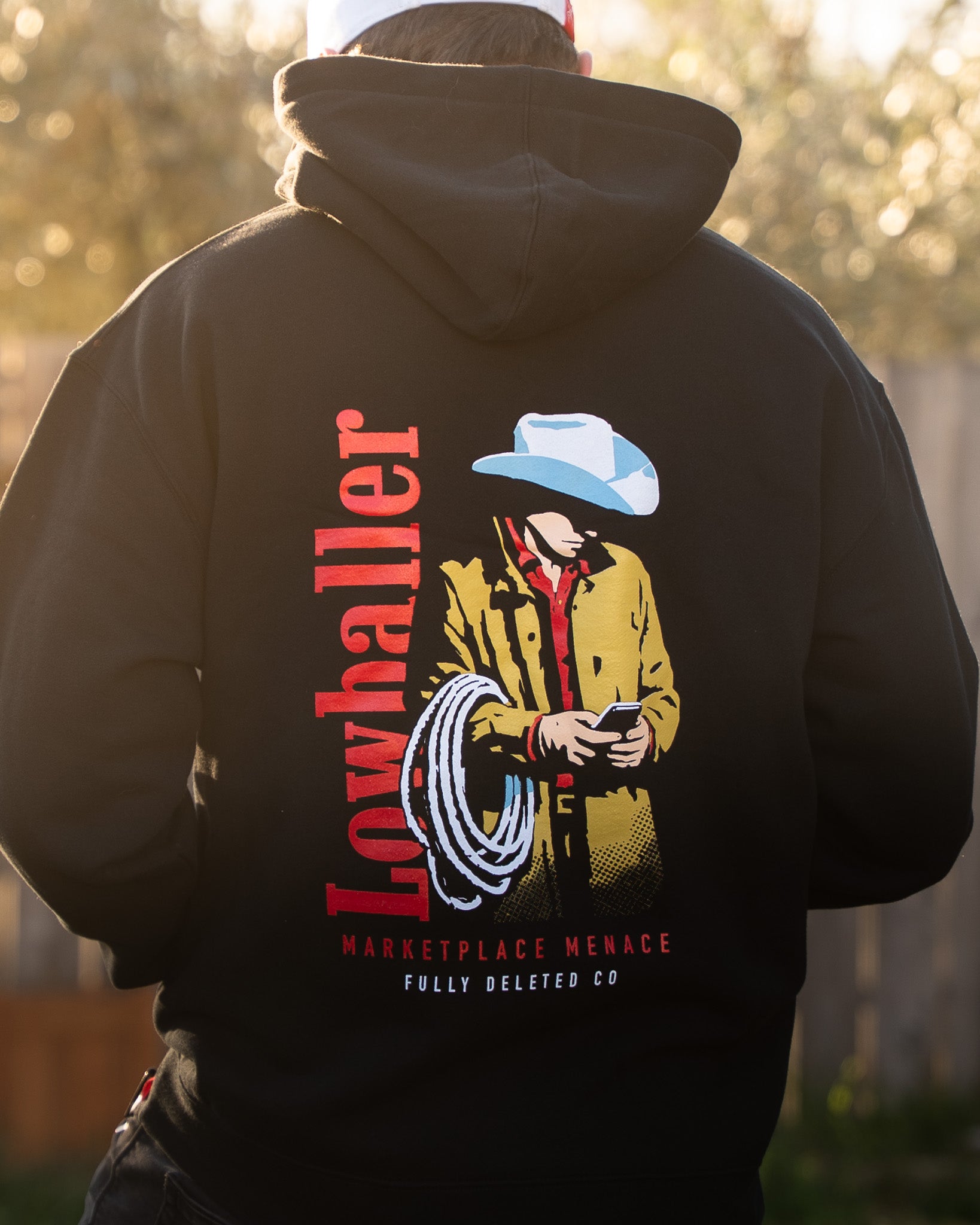 LOWBALLERS : COWBOY : HEAVY WEIGHT HOODIE