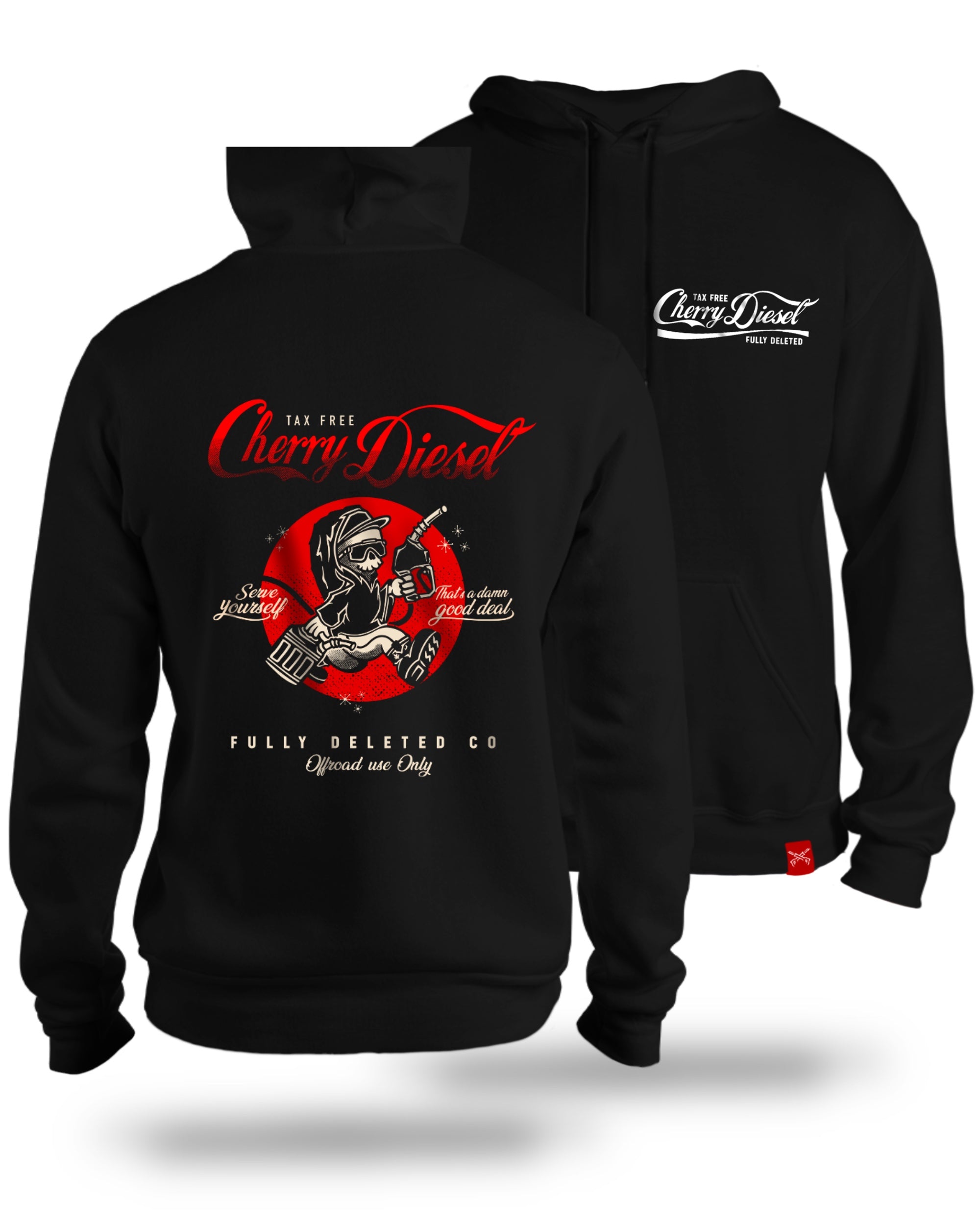 CHERRY DIESEL : PREMIUM HEAVY WEIGHT HOODIE