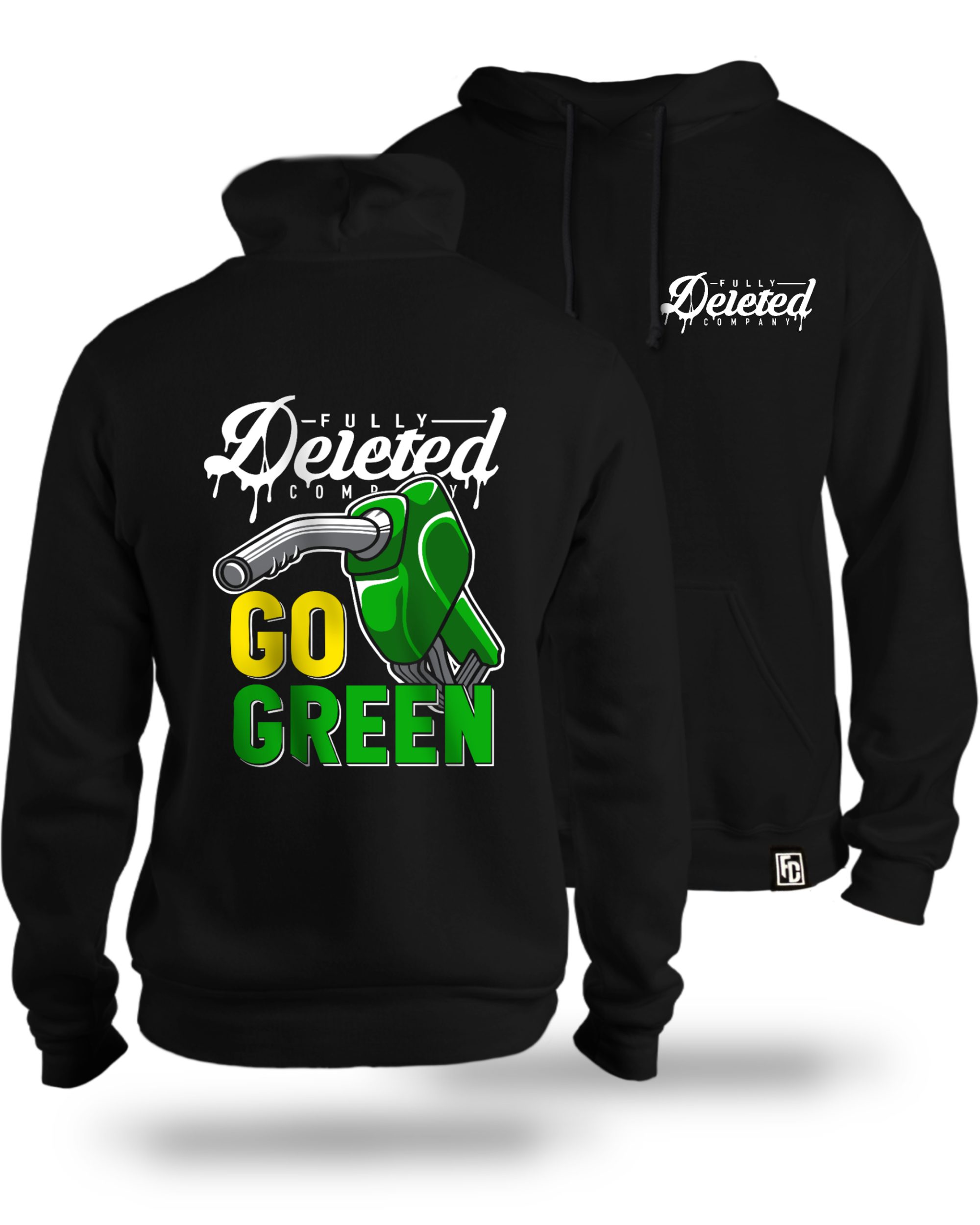 GO GREEN : PREMIUM HEAVY WEIGHT HOODIE