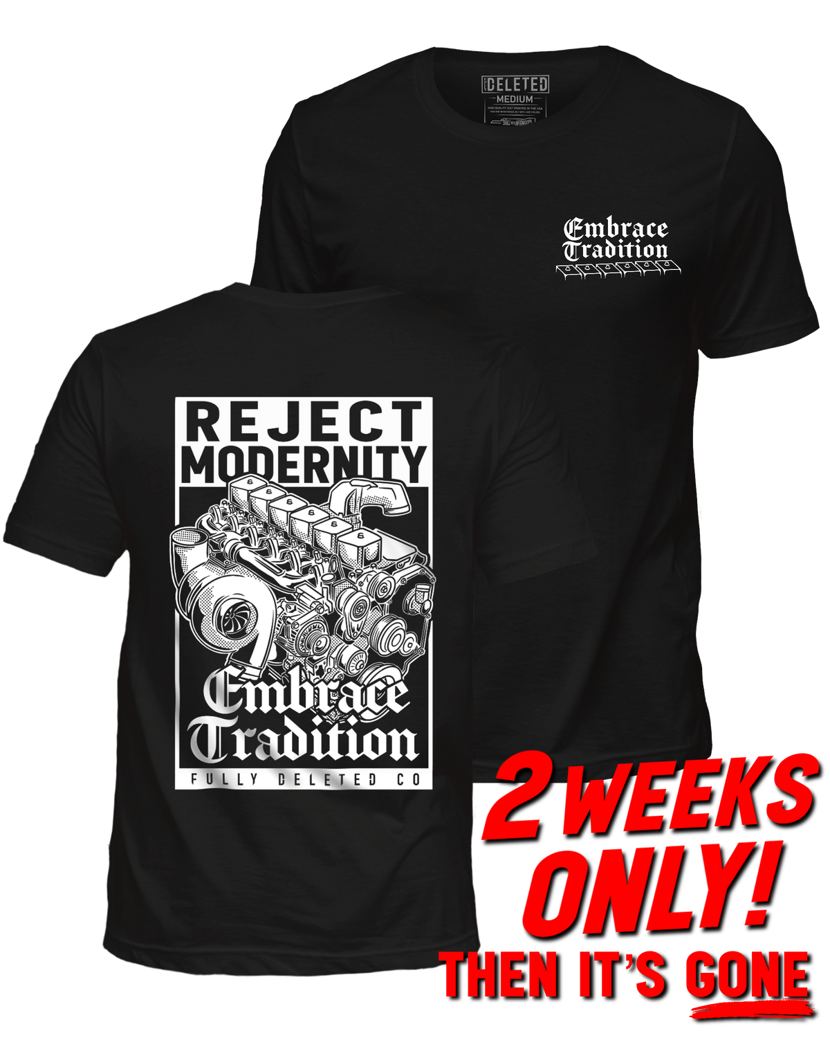 EMBRACE TRADITION : CUMMINS TEE : PREORDER!!