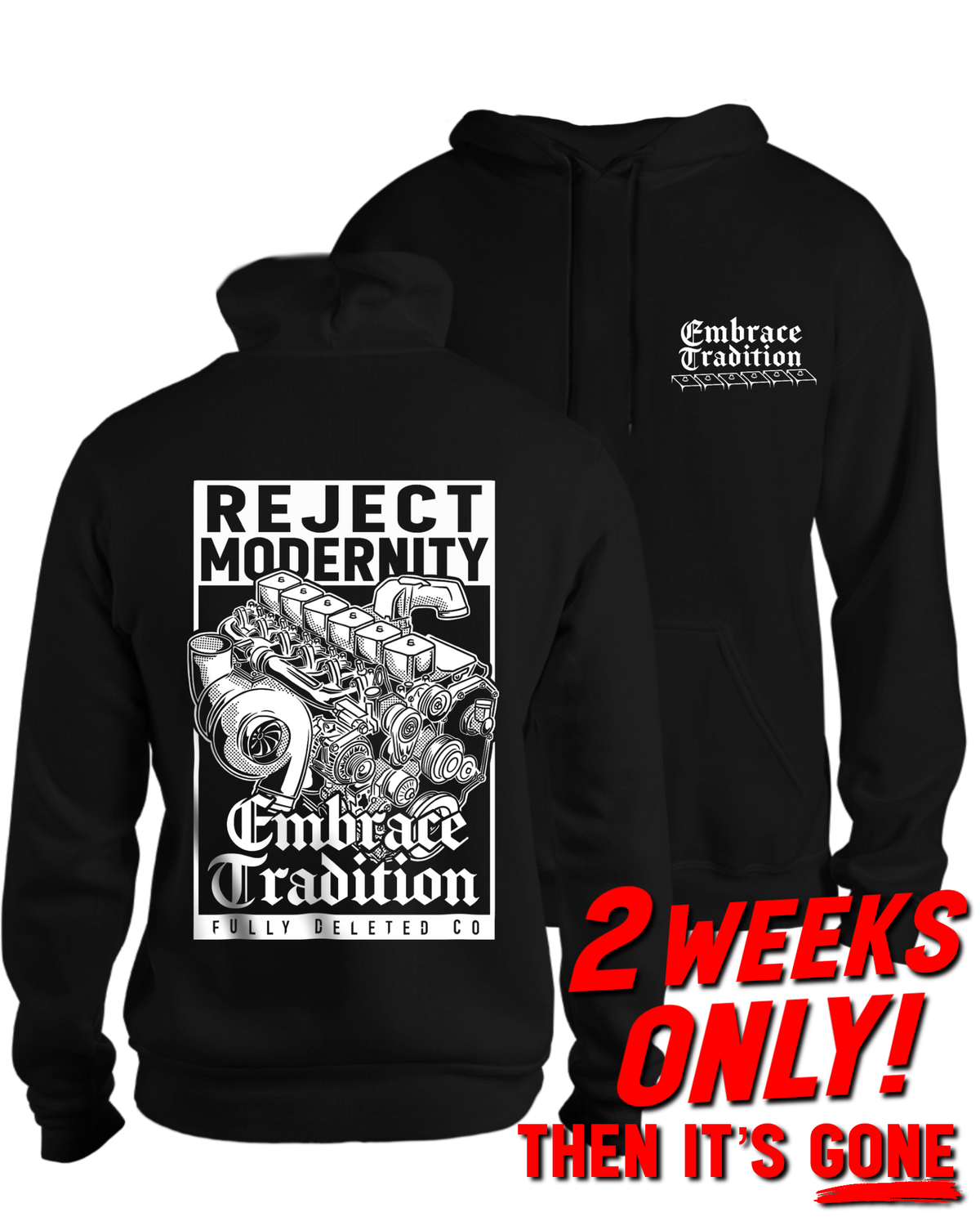 EMBRACE TRADITION : CUMMINS HEAVY HOODIE : PRE-ORDER!!