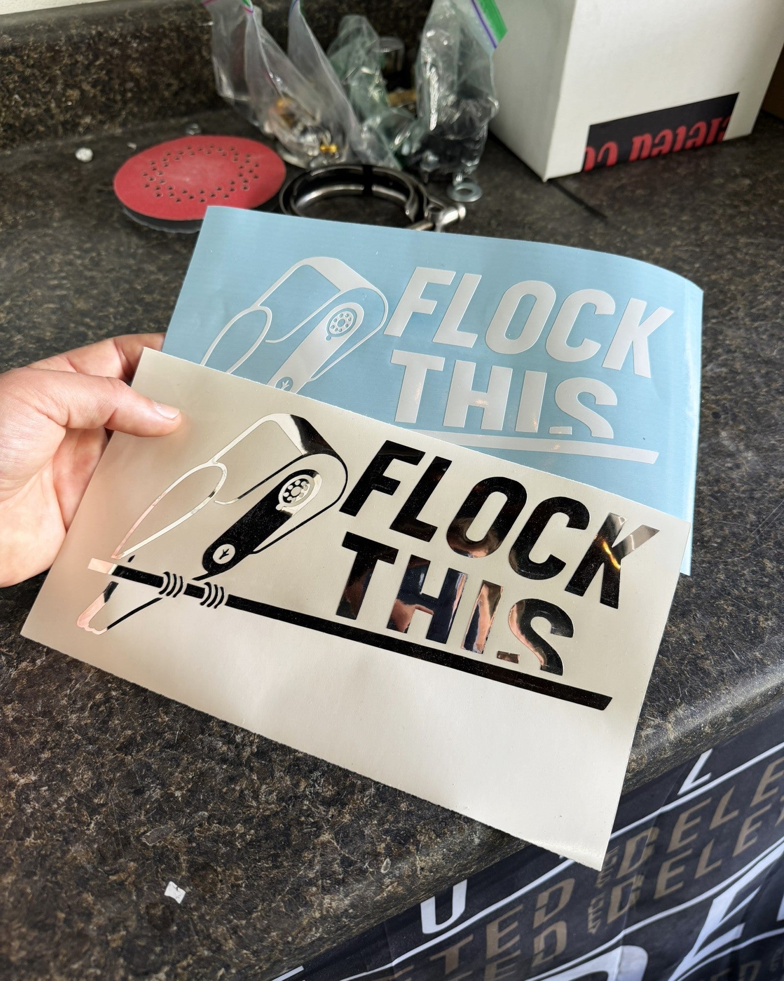 FLOCK THIS : DECAL : 9"X 5"
