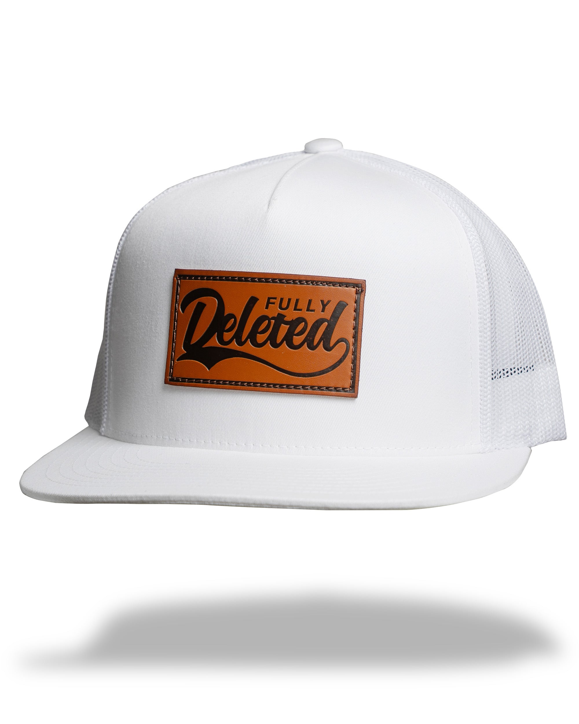 OLD SCHOOL : LEATHER : BLACK SNAPBACK