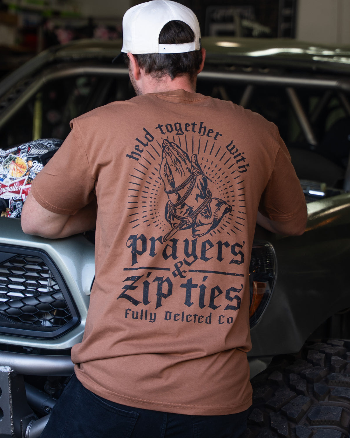 PRAYERS & ZIPTIES : PREMIUM T-SHIRT : COYOTE