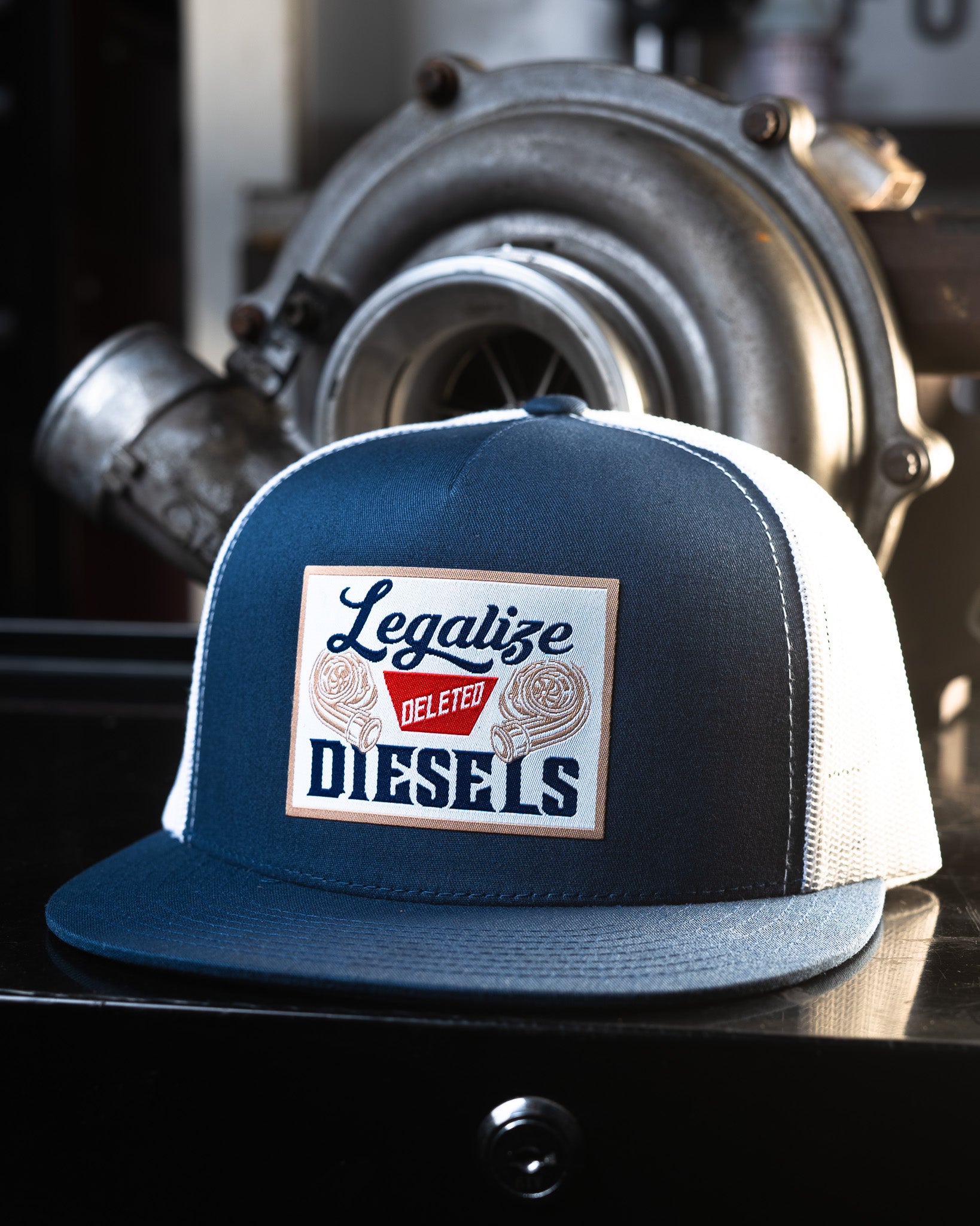 DISEL hat⭐︎ LEGALIZE 2 : SNAPBACK : NAVY / WHITE – Fully Deleted