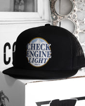 Load image into Gallery viewer, CHECK ENGINE LIGHT : SNAPBACK : BLACK