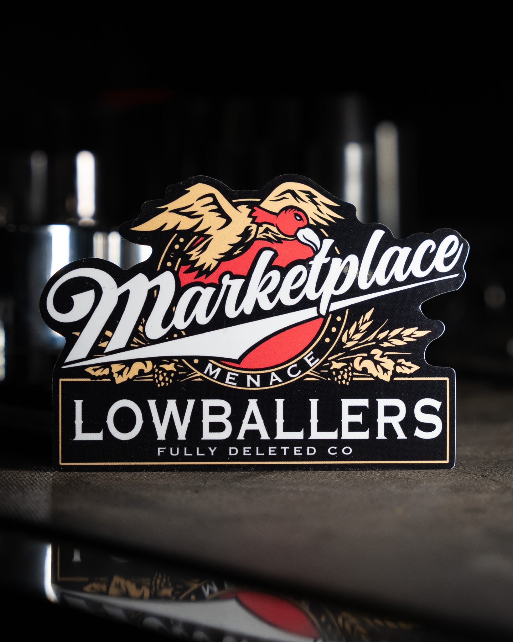 LOWBALLERS - STICKER : 4"X 2"