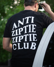 Load image into Gallery viewer, ANTI ZIPTIE ZIPTIE CLUB : PREMIUM T-SHIRT : BLACK