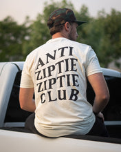 Load image into Gallery viewer, ANTI ZIPTIE ZIPTIE CLUB : PREMIUM T-SHIRT : BONE WHITE