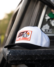 Load image into Gallery viewer, EGT HAT : WHITE/BLACK : VINTAGE SNAPBACK