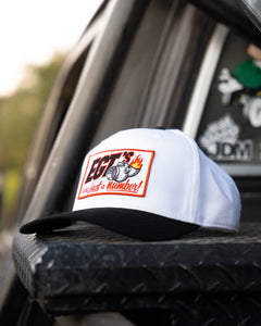 EGT HAT : WHITE/BLACK : VINTAGE SNAPBACK