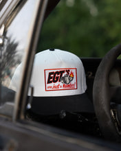 Load image into Gallery viewer, EGT HAT : WHITE/BLACK : VINTAGE SNAPBACK