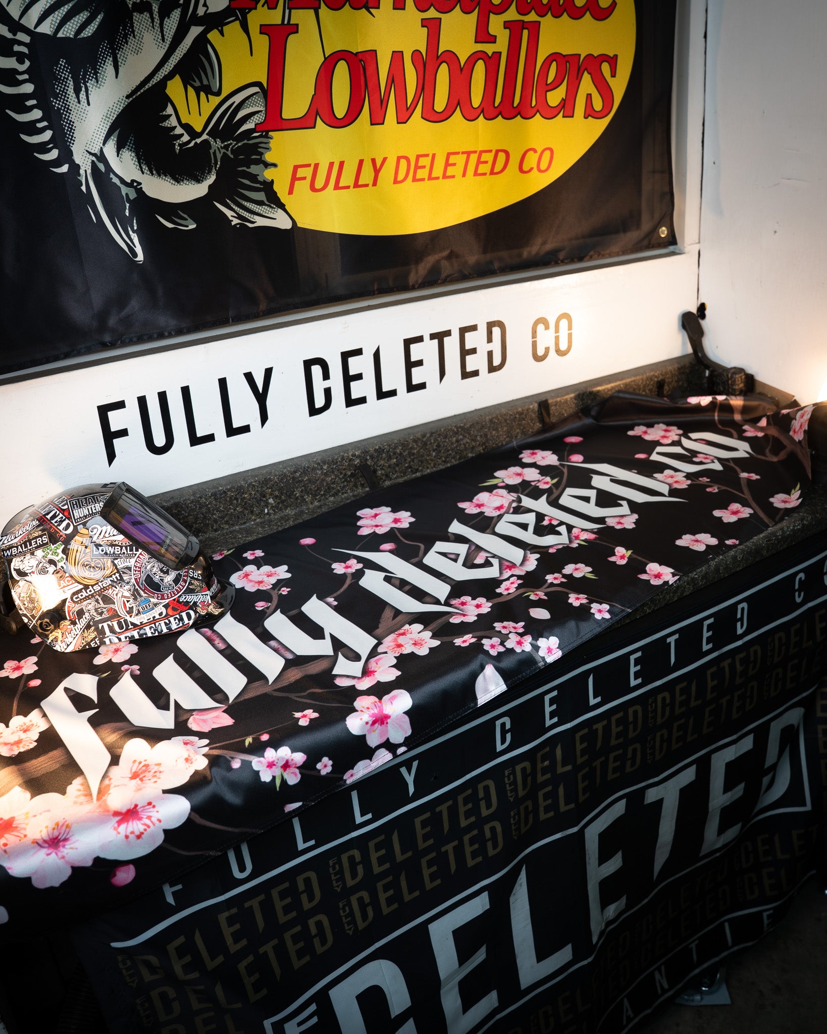 FULLY DELETED : CHERRY BLOSSOM : 6'X 2' SHOP FLAG