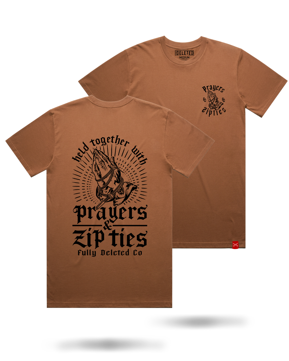 PRAYERS & ZIPTIES : PREMIUM T-SHIRT : COYOTE
