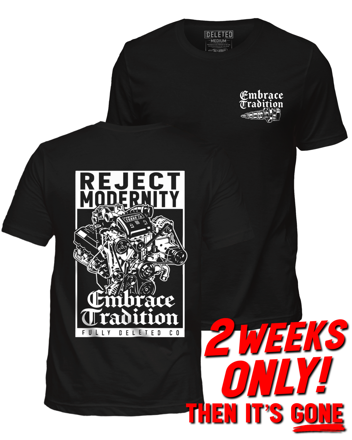 EMBRACE TRADITION : POWERSTROKE TEE : PRE-ORDER!!