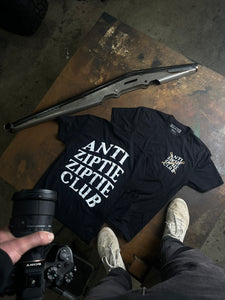 ANTI ZIPTIE ZIPTIE CLUB : PREMIUM T-SHIRT : BLACK