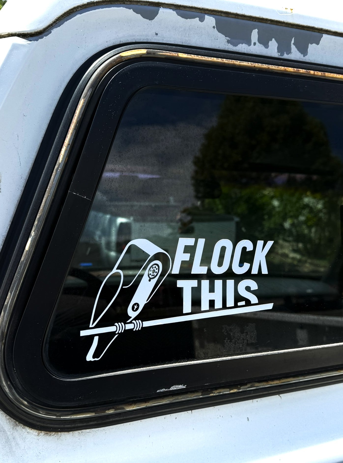 FLOCK THIS : DECAL : 9"X 5"