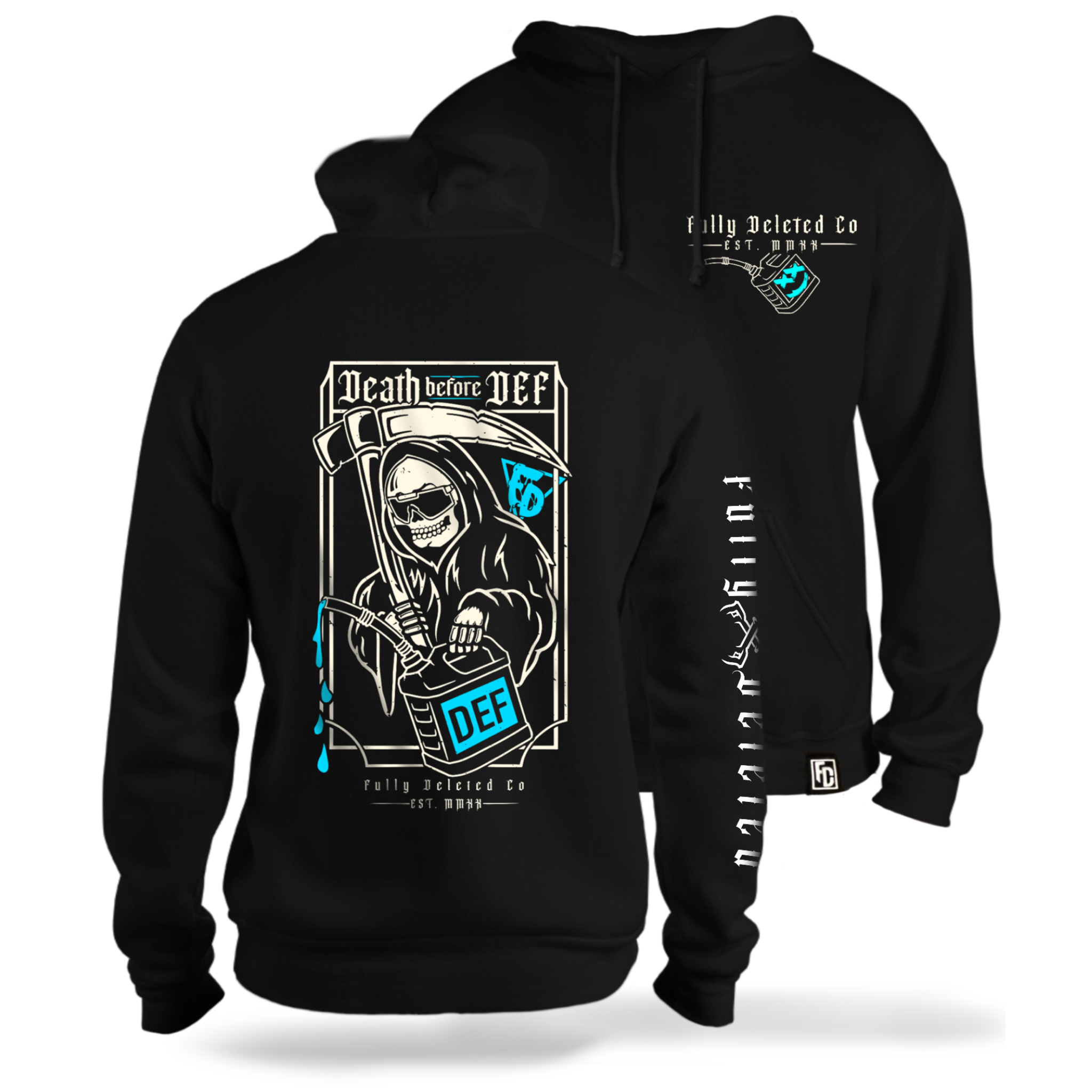 DEATH before DEF : PREMIUM HEAVYWEIGHT HOODIE