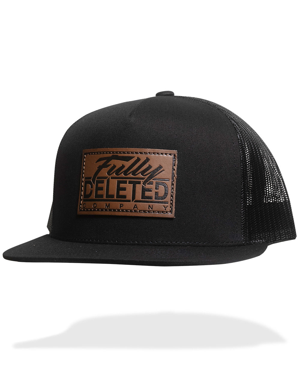 CLASSIC LEATHER : SNAPBACK : BLACK