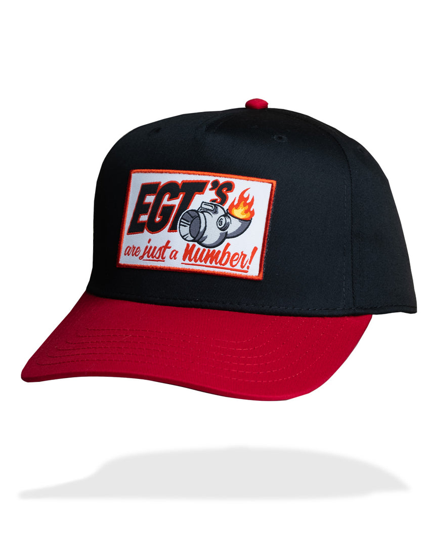 EGT HAT : RED/BLACK : VINTAGE SNAPBACK