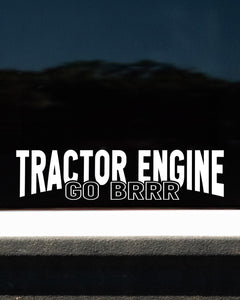 TRACTOR ENGINE : DECAL : 11"