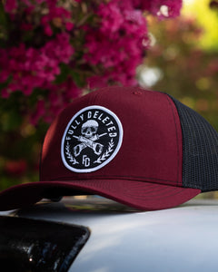 FD SNAPBACK : CURVED BILL : MAROON